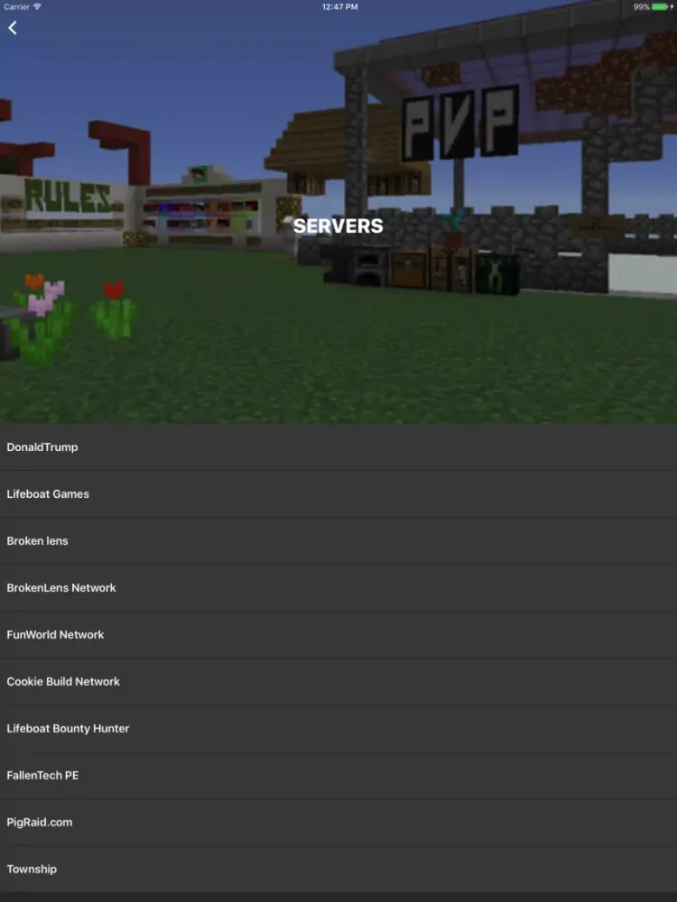 Mini Games for Minecraft PE (Best Maps & Servers) iPad 应用截图