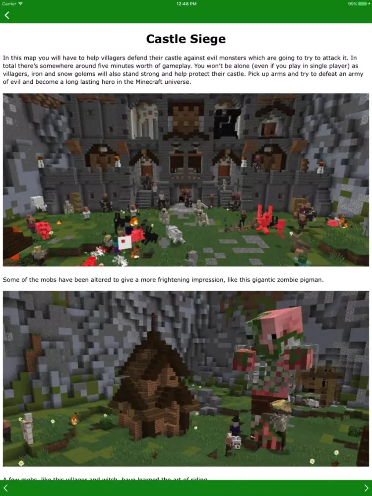 Mini Games for Minecraft PE (Best Maps & Servers) iPad 应用截图