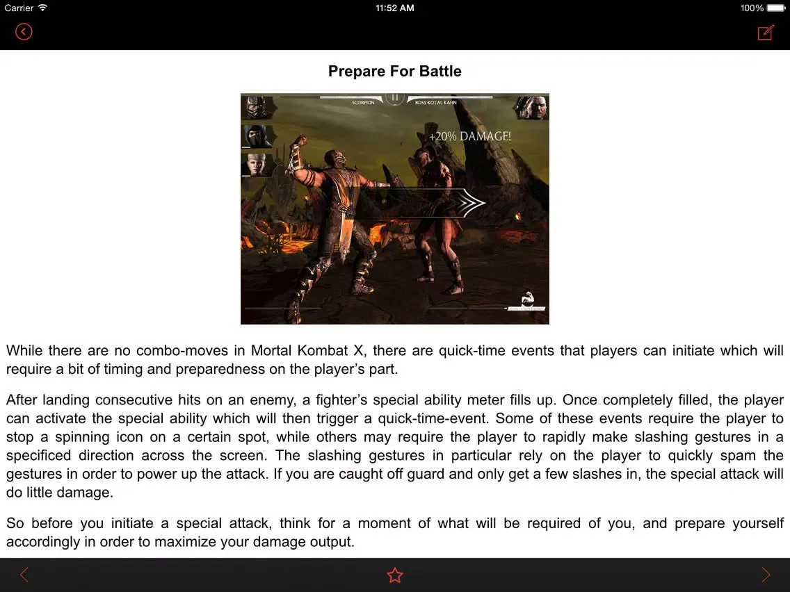 Tips for Mortal Kombat X - Mobile Guide with tips and tricks for MKX! iPad  Screenshots