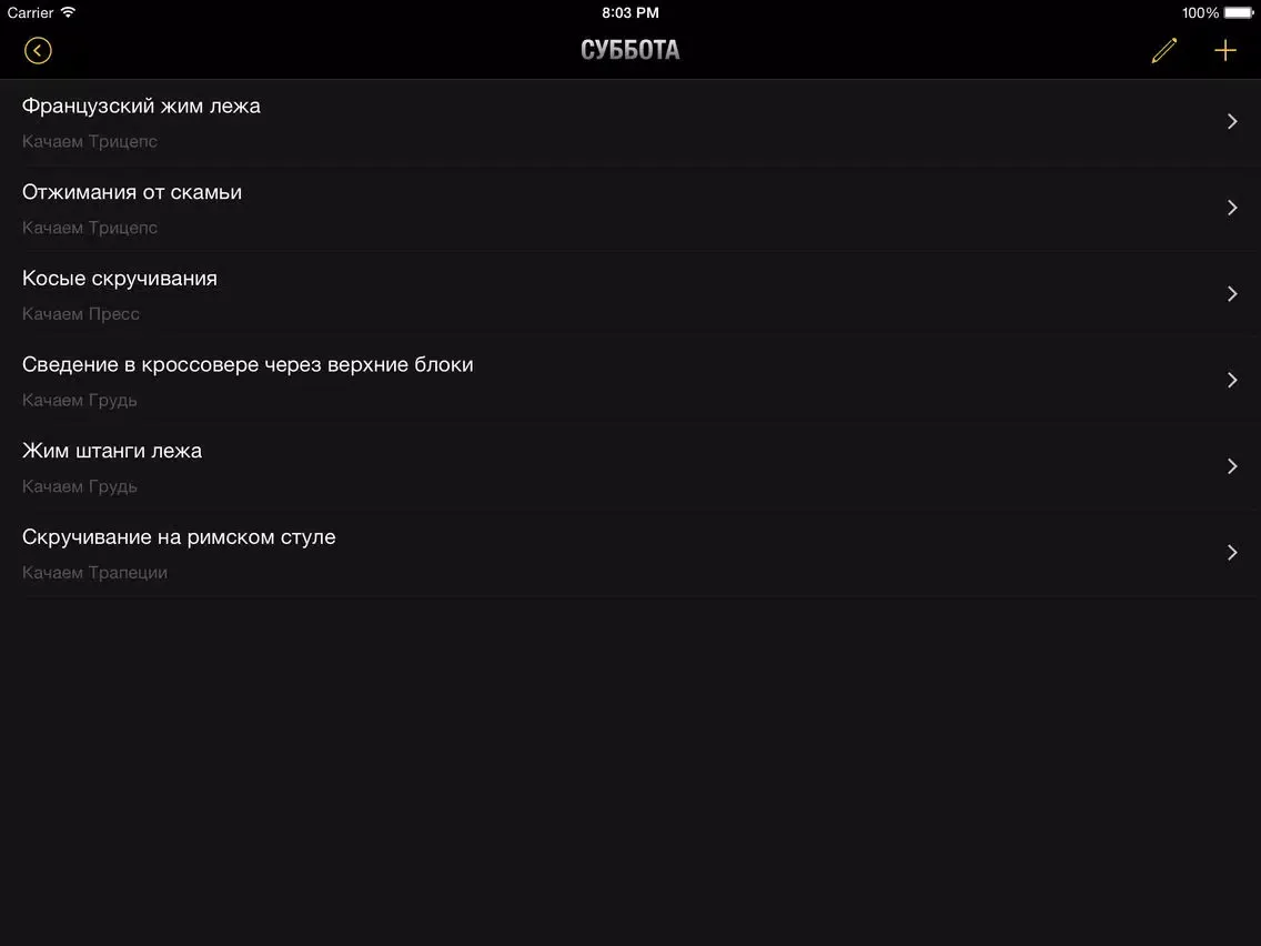 Мой Кач - Фитнес Помощник для занятий Бодибилдингом в тренажерном зале iPad  স্ক্রিনশট