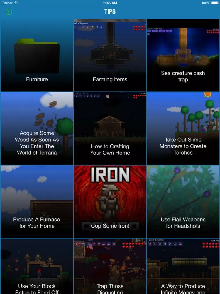 Tips for Terraria - Ultimate Free Guide! iPad  Screenshots