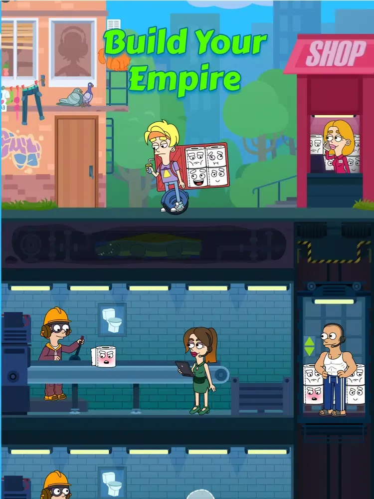 صور Idle Toilet Paper Tycoon iPad 