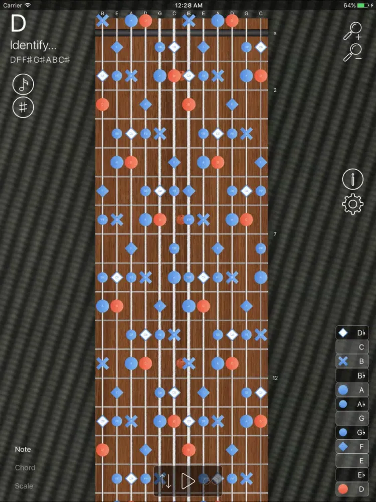 FretBoard - Scales & Chords iPad  스크린샷
