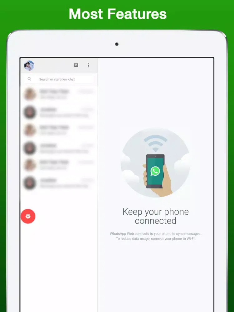 WhatsPad - Protected with Passcode, Change Wallpapers (iPad Version) iPad 应用截图