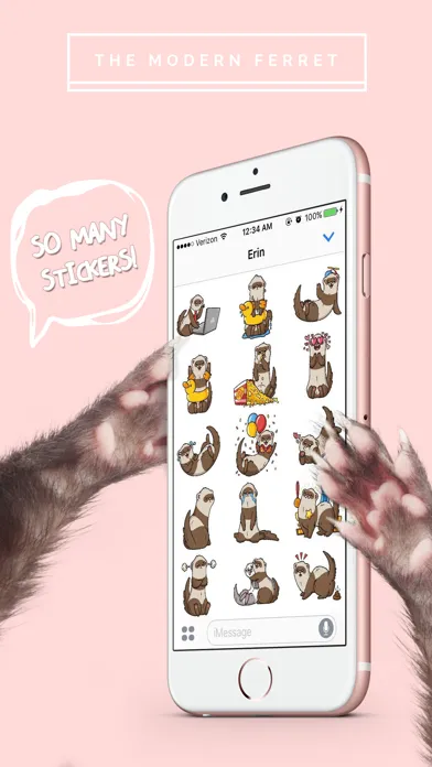 تصاویر Ferret Stickers