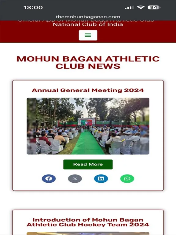Screenshot di Mohun Bagan Athletic Club iPad 