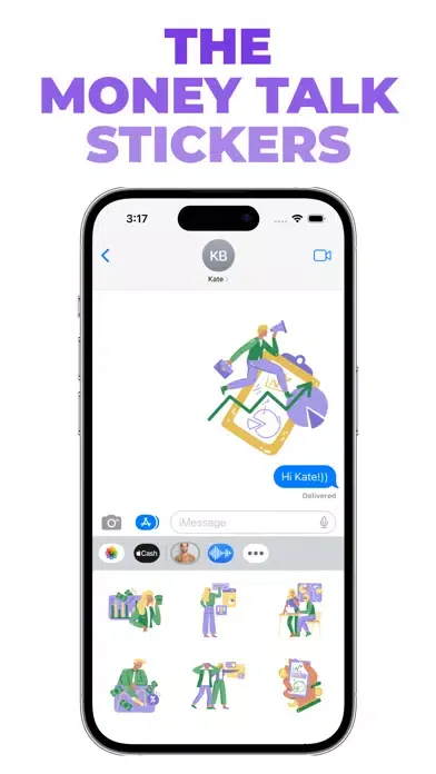 Captures d'écran de The Money Talk stickers