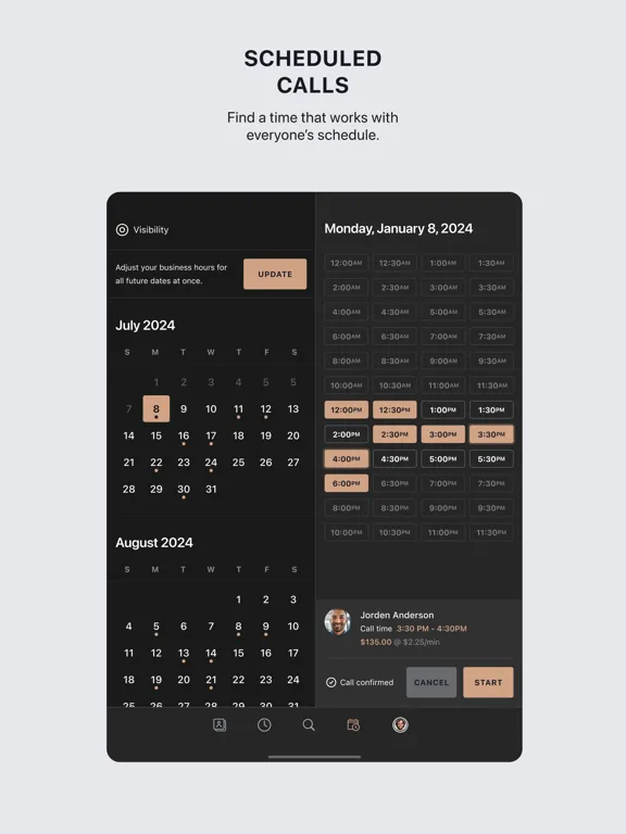 Tangkapan skrin MOTI Chat iPad 