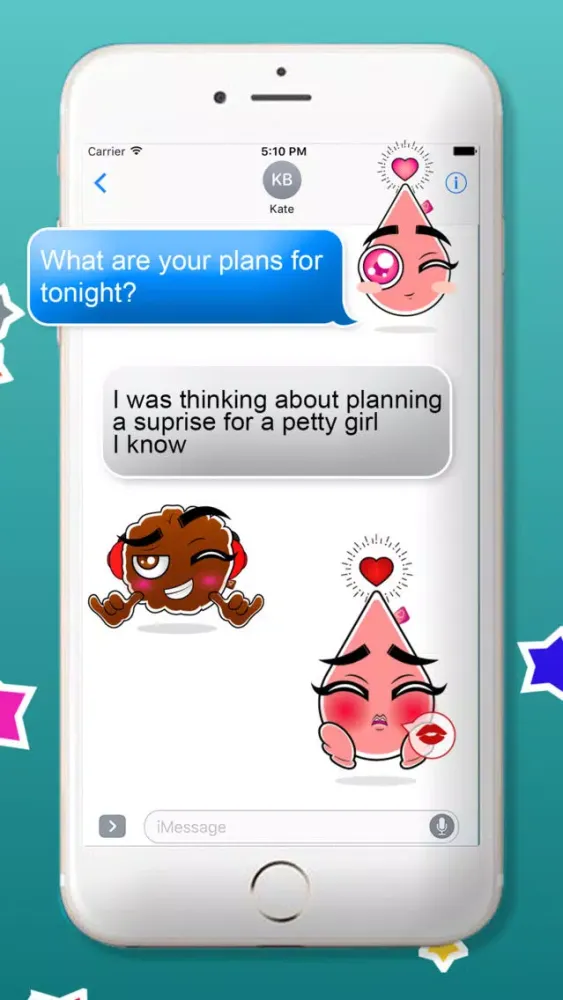 ภาพหน้าจอของ Intense Elements Touch-Regular Characters Stickers