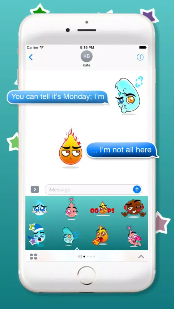 Sweet Elements Touch - Small Characters Stickers Screenshots