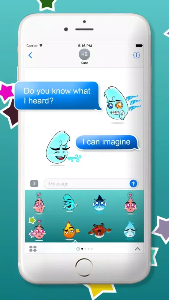 Sweet Elements Touch - Small Characters Stickers Screenshots