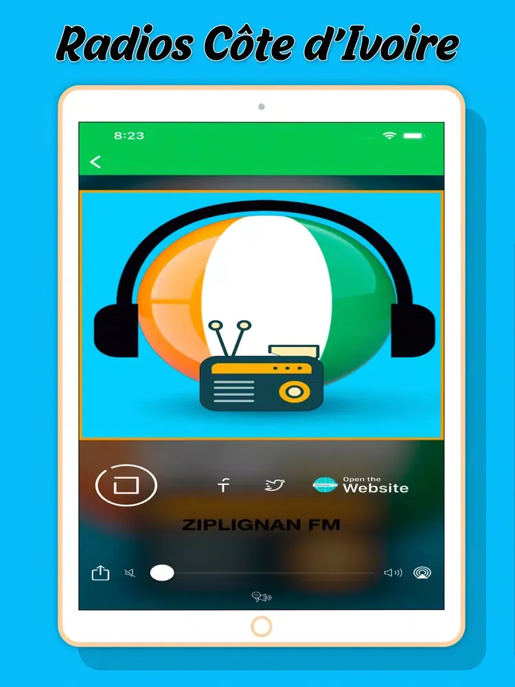 Radios Côte d'Ivoire iPad  স্ক্রিনশট