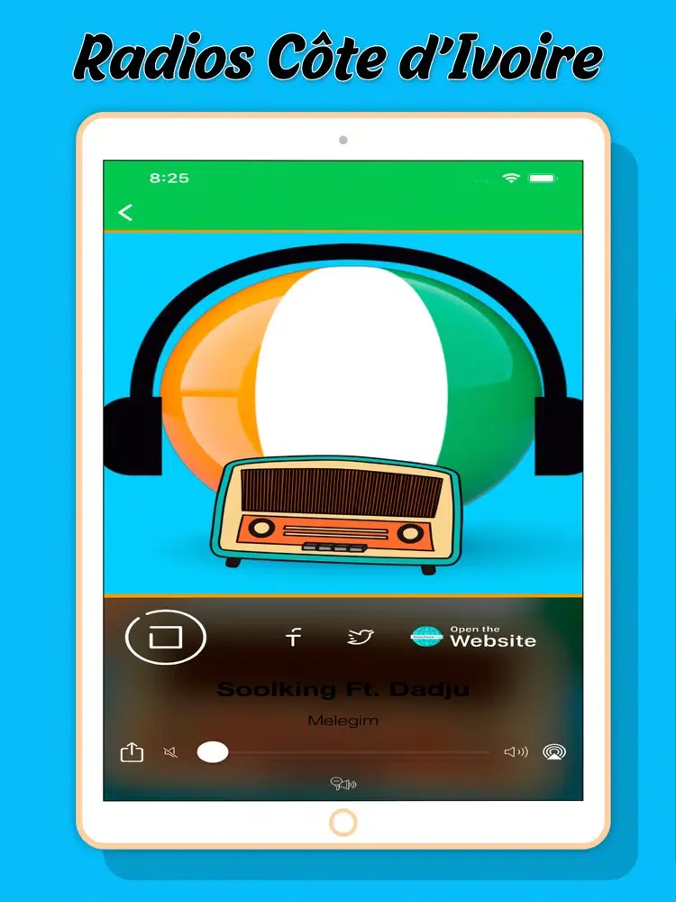 Radios Côte d'Ivoire iPad  স্ক্রিনশট