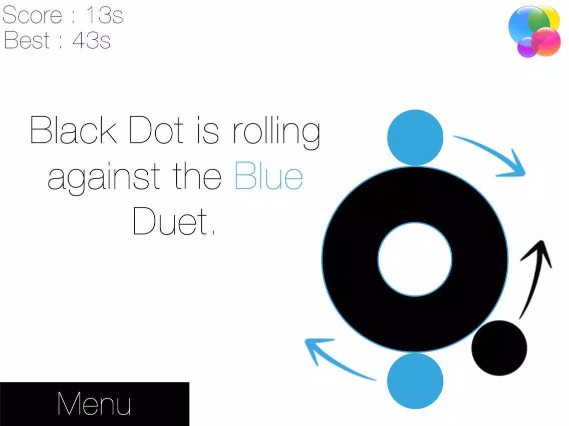 The Dot. (Punktar Blek Mania 2 - Avoid The Blue Micromon Attack) iPad  स्क्रीनशॉट