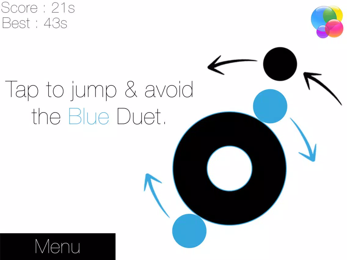 The Dot. (Punktar Blek Mania 2 - Avoid The Blue Micromon Attack) iPad  स्क्रीनशॉट