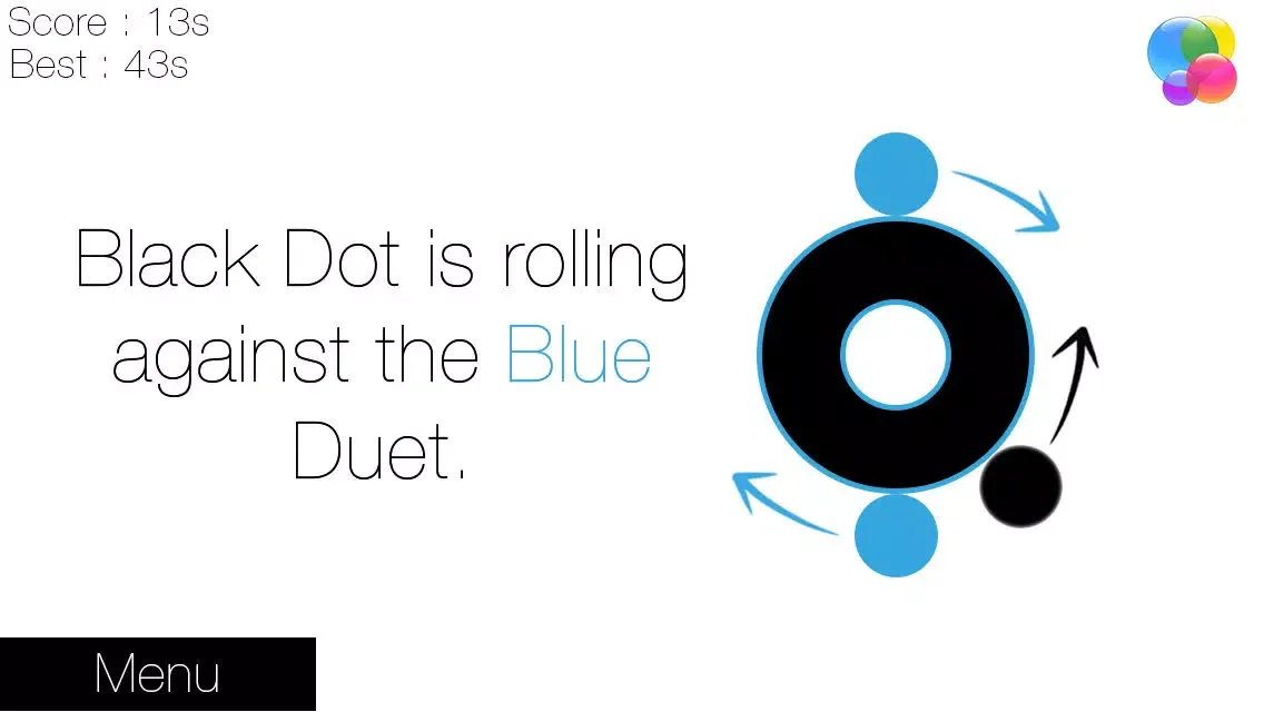 Capturas de tela do The Dot. (Punktar Blek Mania 2 - Avoid The Blue Micromon Attack)