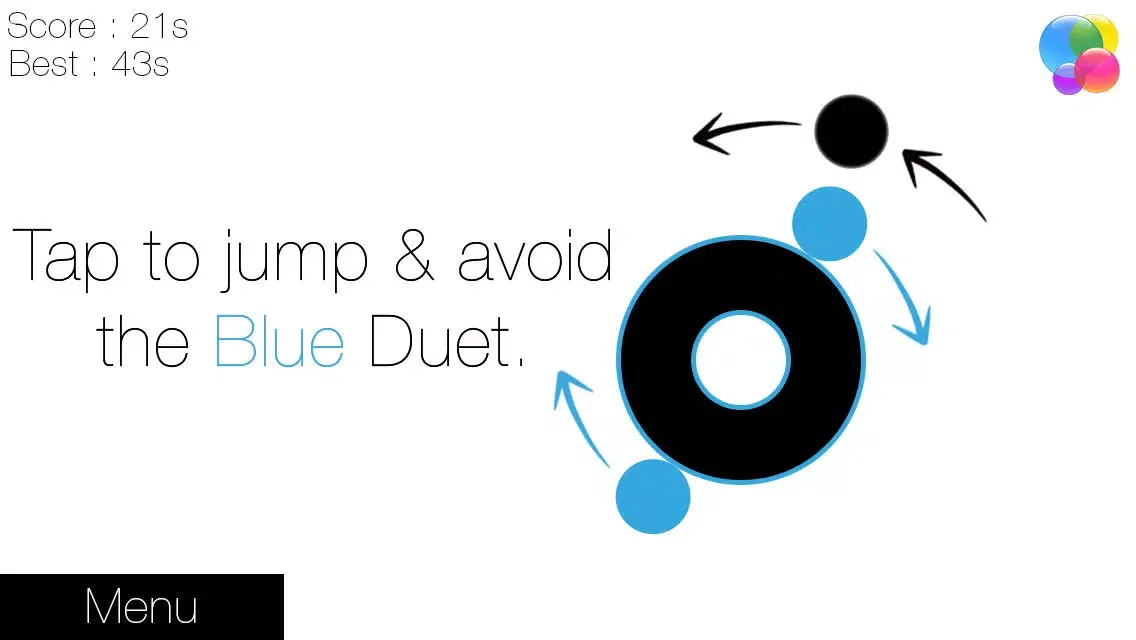 Capturas de tela do The Dot. (Punktar Blek Mania 2 - Avoid The Blue Micromon Attack)