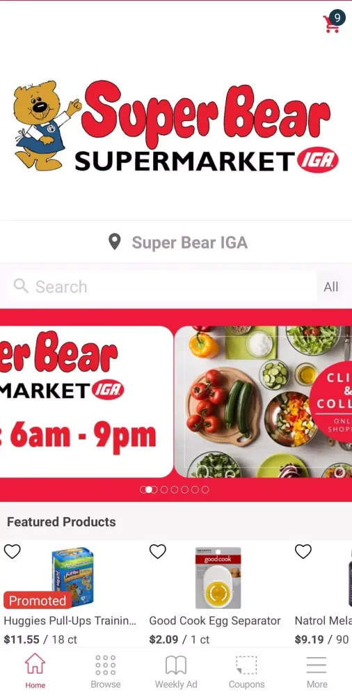 Tangkapan skrin Super Bear IGA