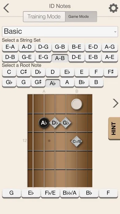Ảnh chụp màn hình của Guitar Intervals Unleashed