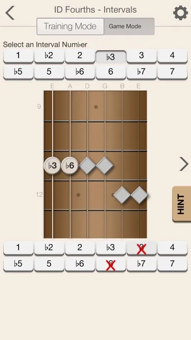 Ảnh chụp màn hình của Guitar Intervals Unleashed