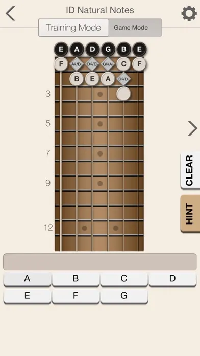 Ảnh chụp màn hình của Guitar Intervals Unleashed