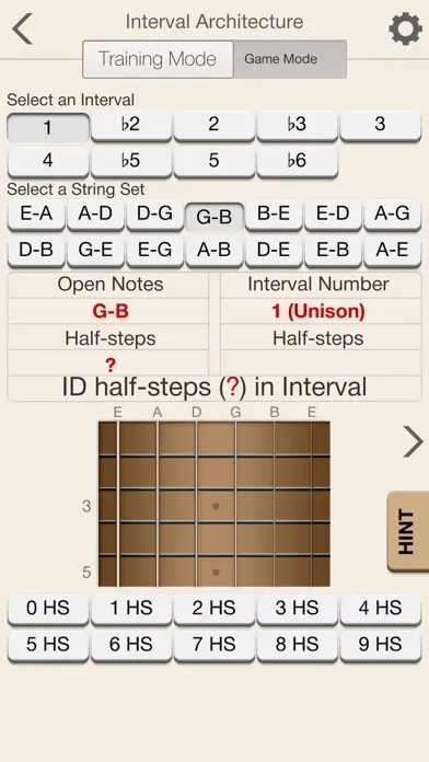 Ảnh chụp màn hình của Guitar Intervals Unleashed