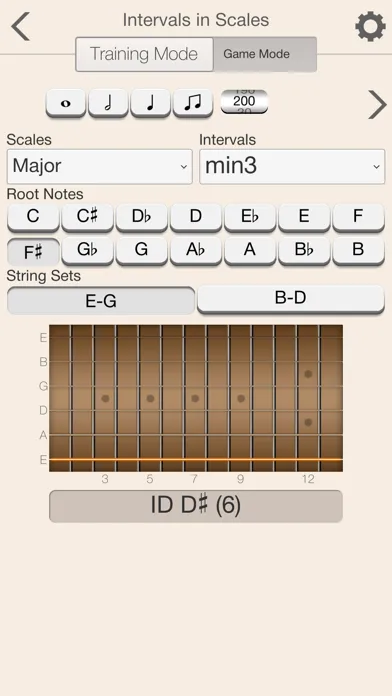 Ảnh chụp màn hình của Guitar Intervals Unleashed
