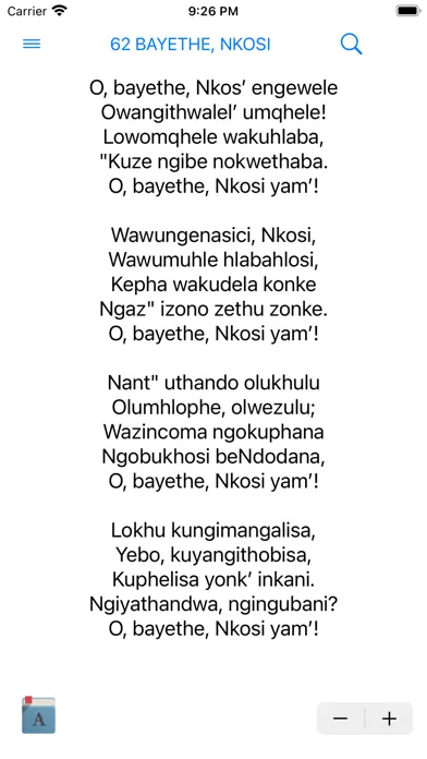 Capturas de tela do Church of Christ Hymns