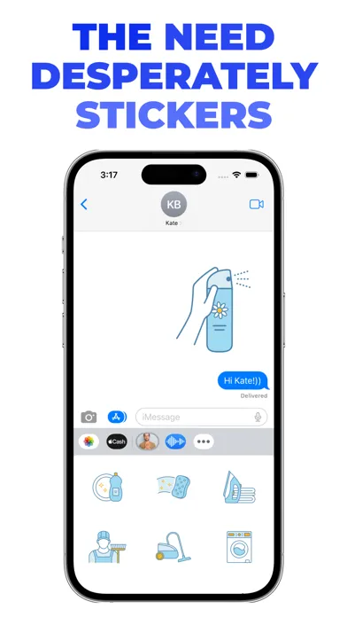 Tangkapan layar The Need Desperately stickers