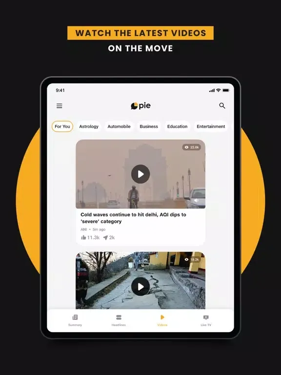 Screenshot di Pie - Slice of News iPad 
