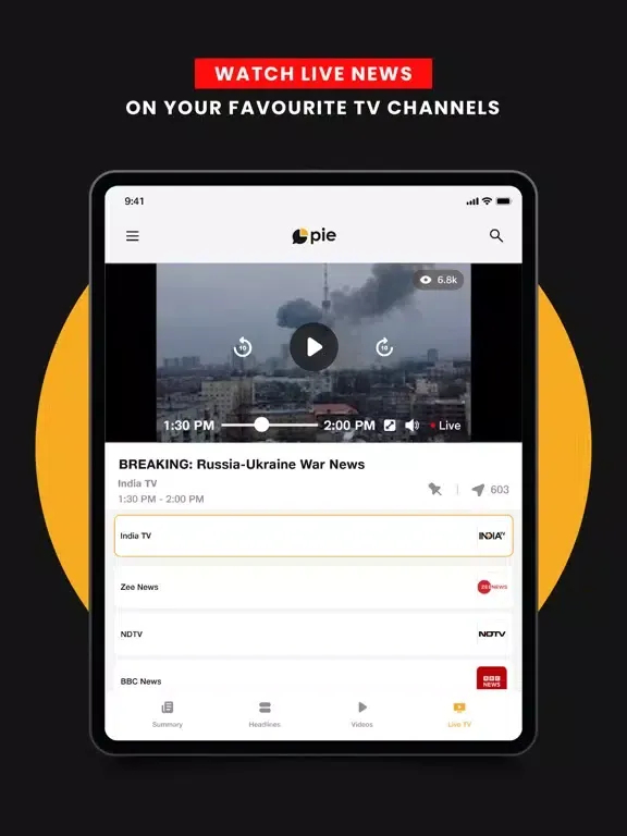 Screenshot di Pie - Slice of News iPad 