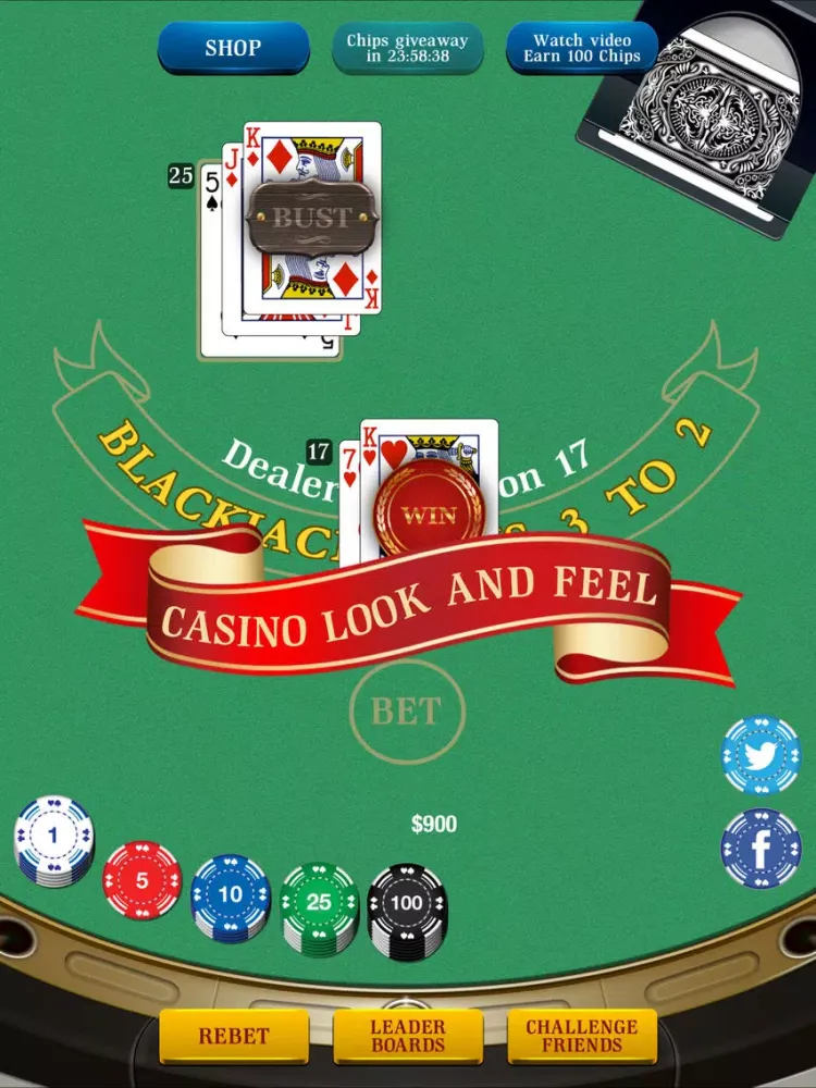 AJ Blackjack iPad  Screenshots