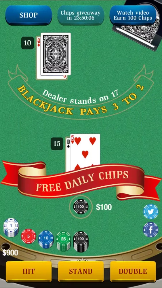 AJ Blackjack Screenshots