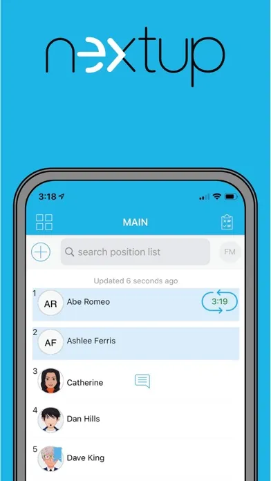 Screenshot di nextup mobile