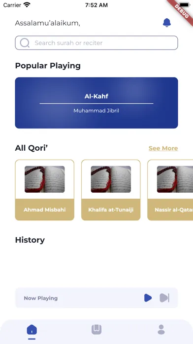 Capturas de tela do Quran Murottal