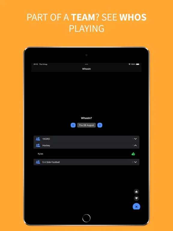 WhosIn iPad  سکرین شاٹس