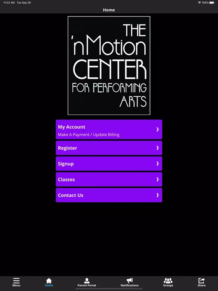 Zrzuty ekranu The 'nMotion Center iPad 