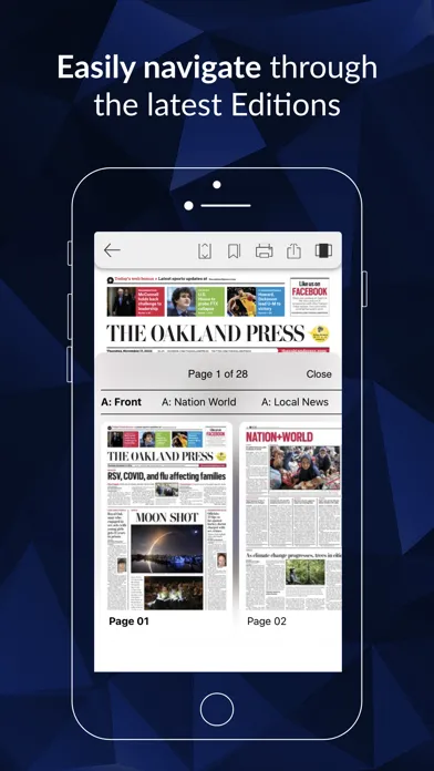 Oakland Press eEdition سکرین شاٹس