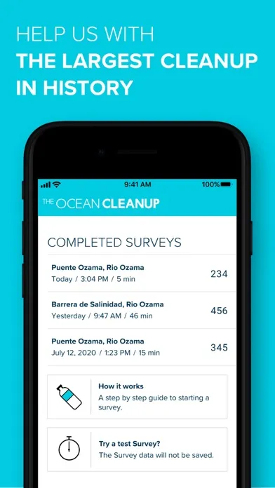 The Ocean Cleanup Survey App应用截图