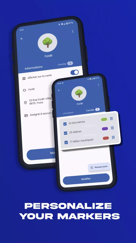 ภาพหน้าจอของ Circle distance app MapCircle