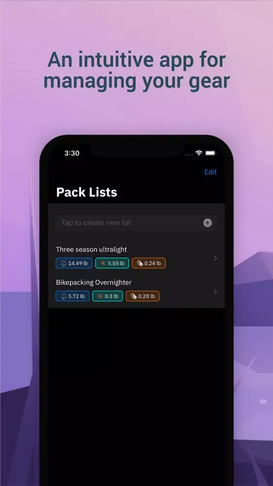 Packrat - Packing List 스크린샷