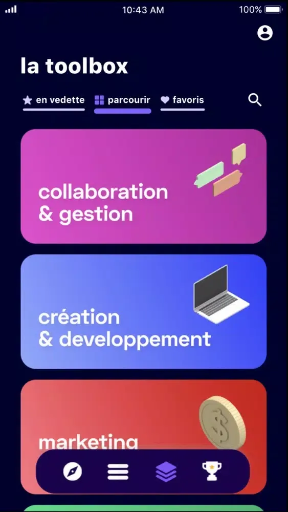 Ảnh chụp màn hình của the O - pour les entrepreneurs
