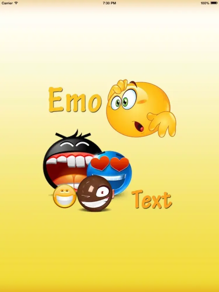 Capturas de pantalla de EmoText: Emotion and Text Customisation and Sharing iPad 