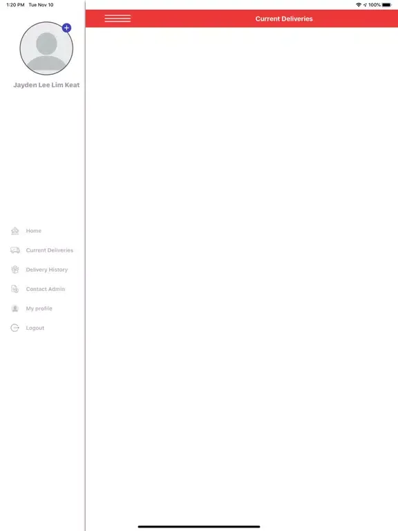 Ảnh chụp màn hình của The One Driver iPad 