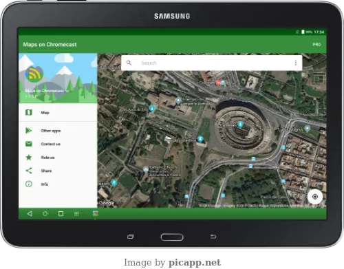 Maps on Chromecast Screenshots