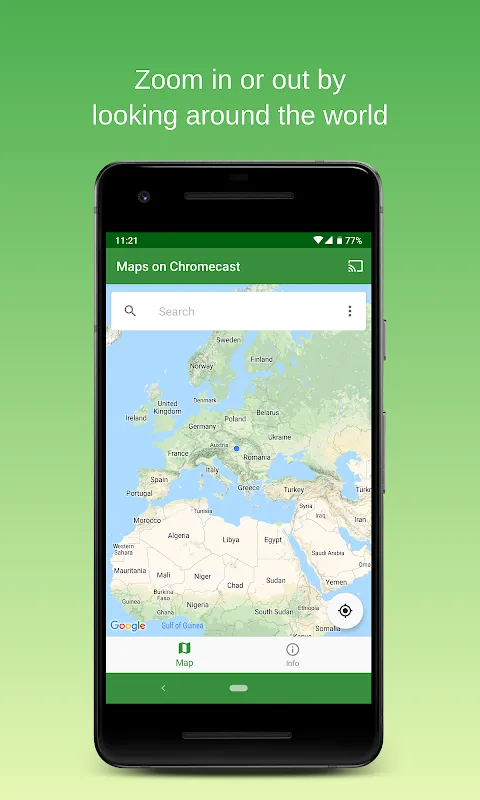 Maps on Chromecast Screenshots