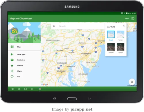 Maps on Chromecast Screenshots