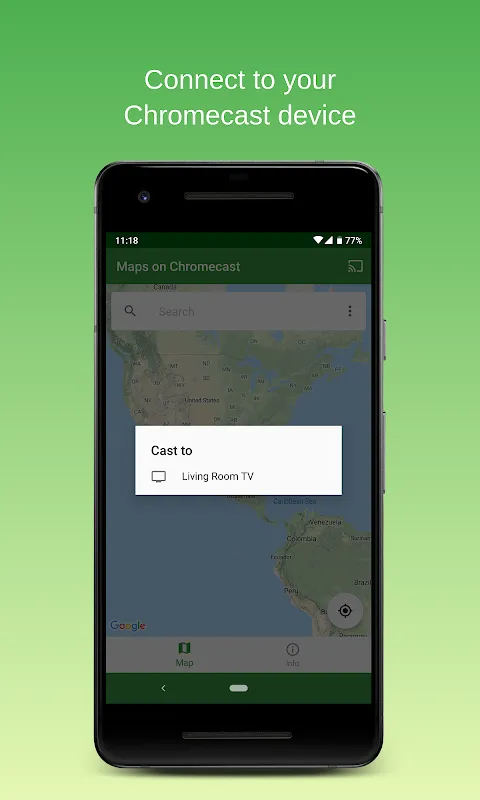 Maps on Chromecast Screenshots