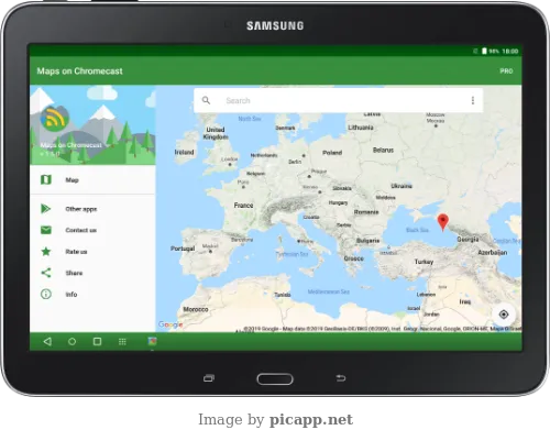 Maps on Chromecast Screenshots