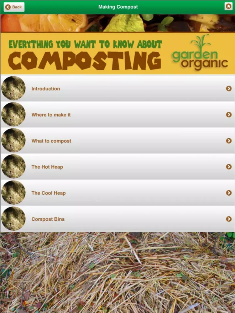 Capturas de pantalla de Organic Home Composting iPad 
